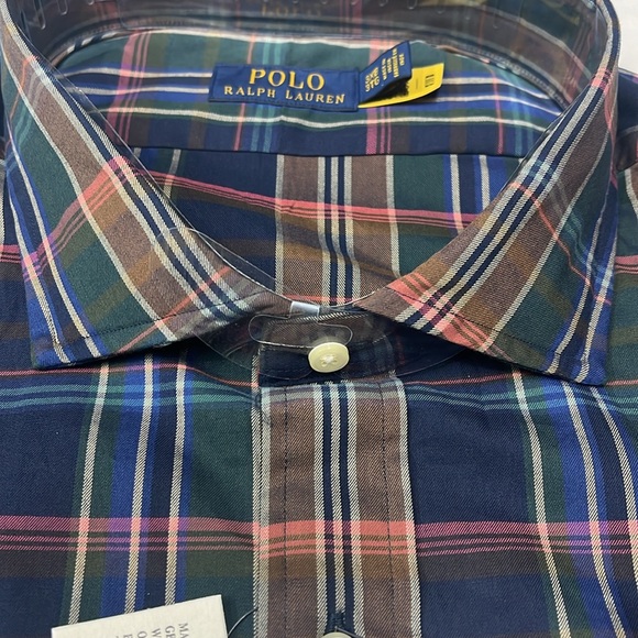 Polo Ralph Lauren 60/1 Yd Twill-clbrnppcs-l Men's Classic Fit Plaid 100% Cotton - Picture 9 of 16